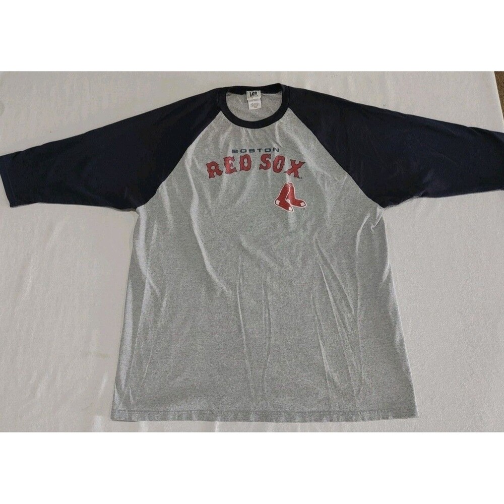 Boston Red Sox Lee Sport 3/4 Sleeve Shirt MLB Adult Size 2XL XXL